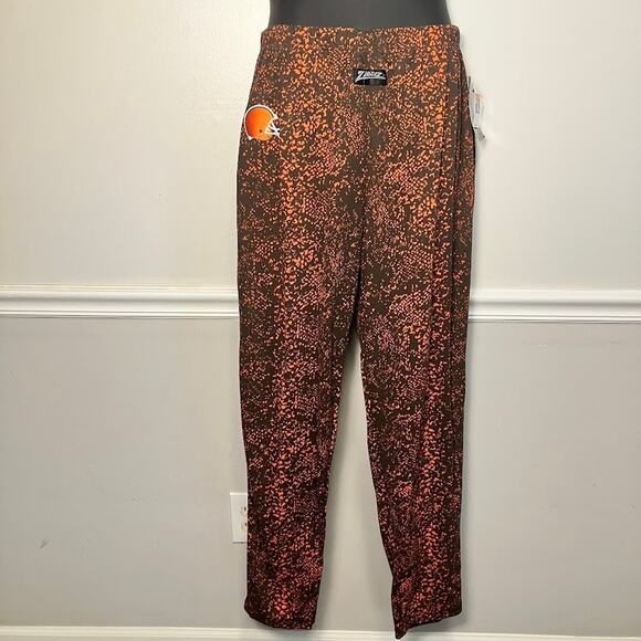 Zubaz CLEVELAND BROWNS Snakeskin Print Pants Size XL Vintage 90s Deadstock NWT - Picture 1 of 9
